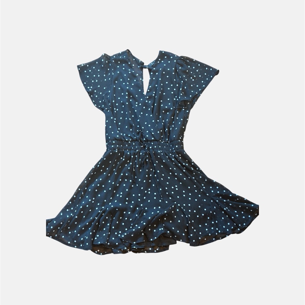 Women’s Navy Blue Polka Dot Dress